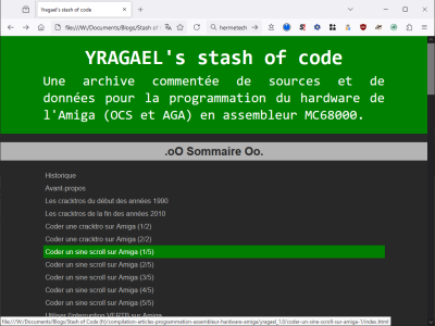 Yragael's stash of code